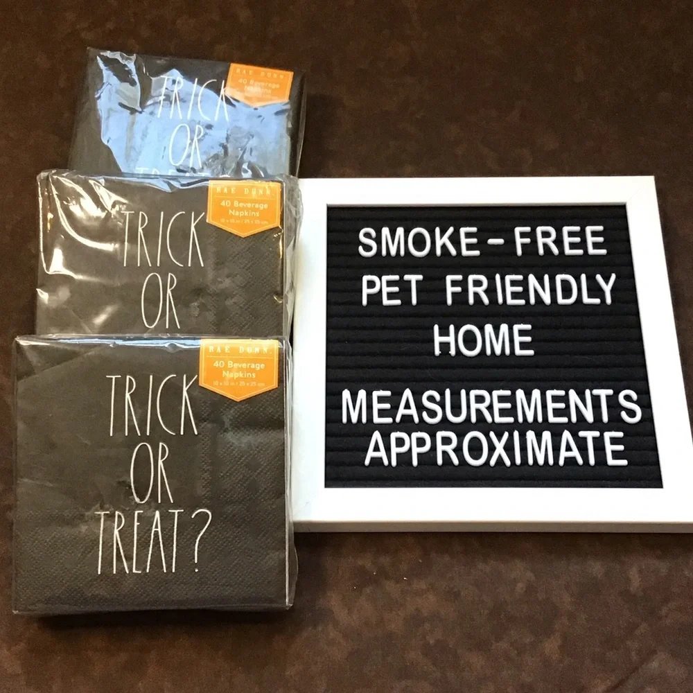 Rae Dunn Trick or Treat Beverage Napkins